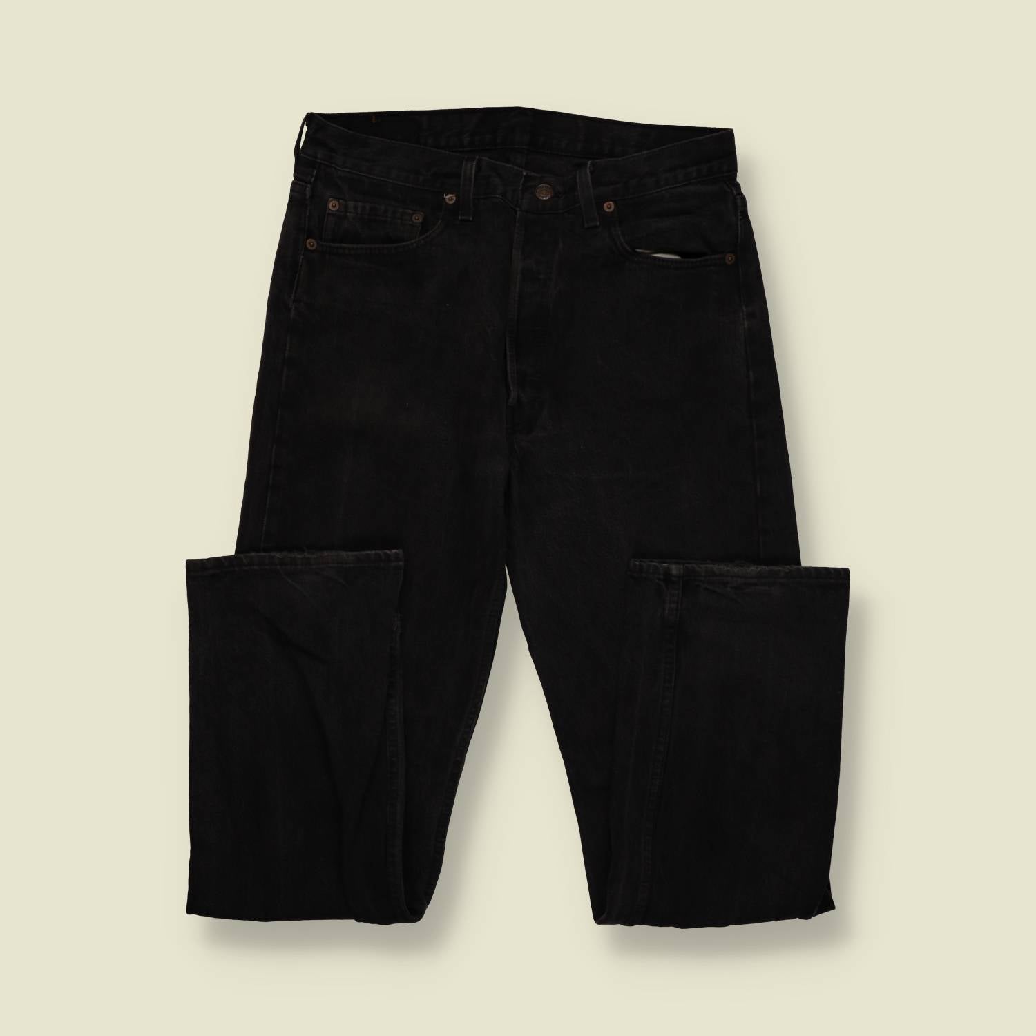 1980s–1990s | Levi’s 501 | Made In USA | Black Denim Jeans – w32
