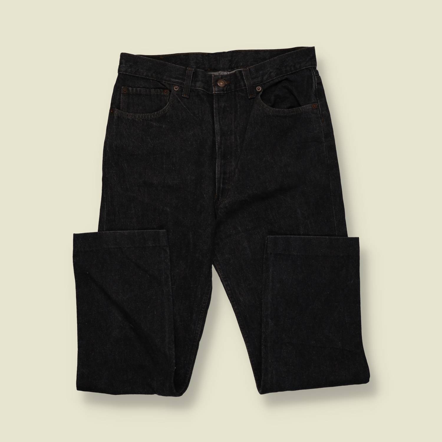 1980s–1990s | Levi’s 501 | Made In USA | Black Denim Jeans – w32