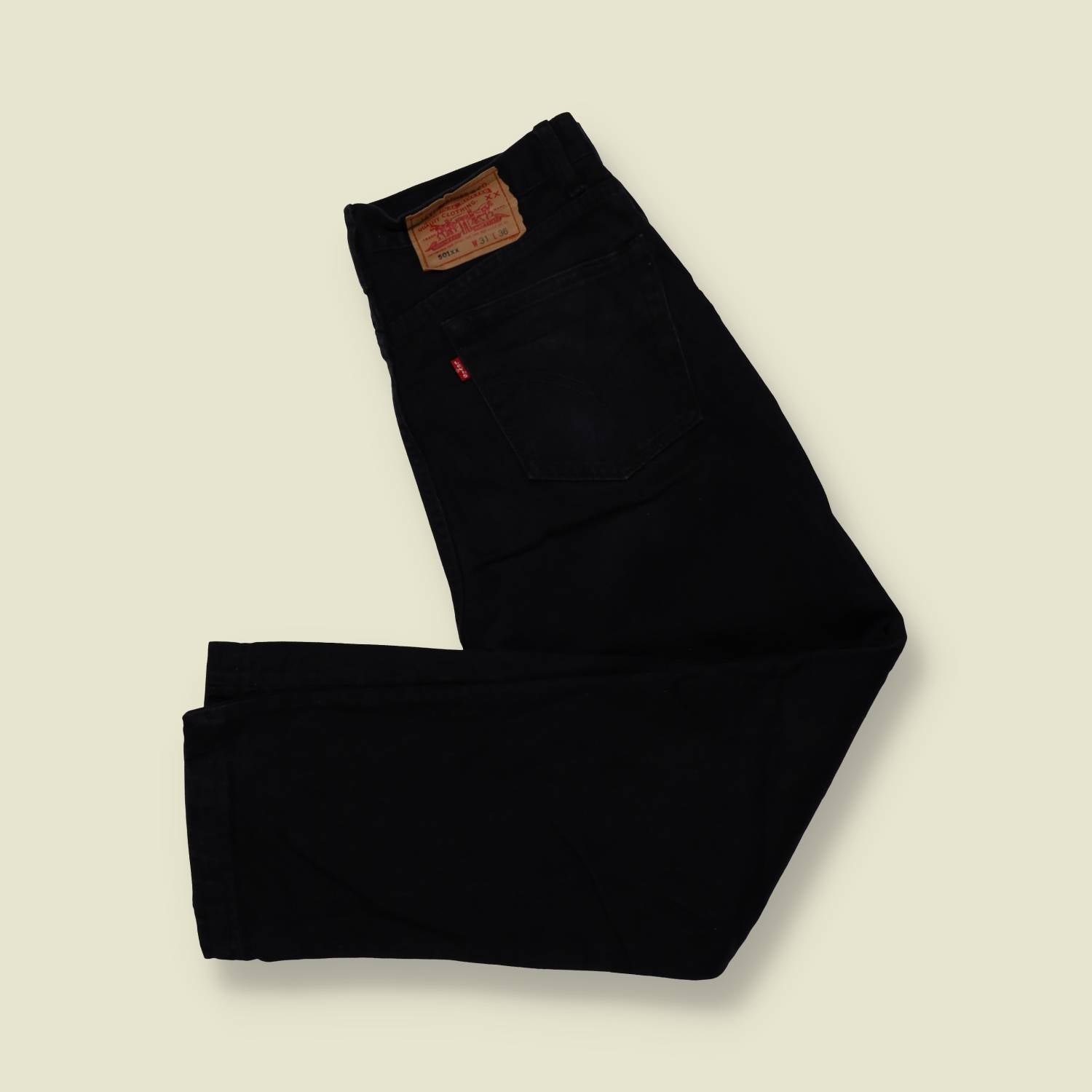 1980s–1990s | Levi’s 501 | Made In USA | Black Denim Jeans – w32