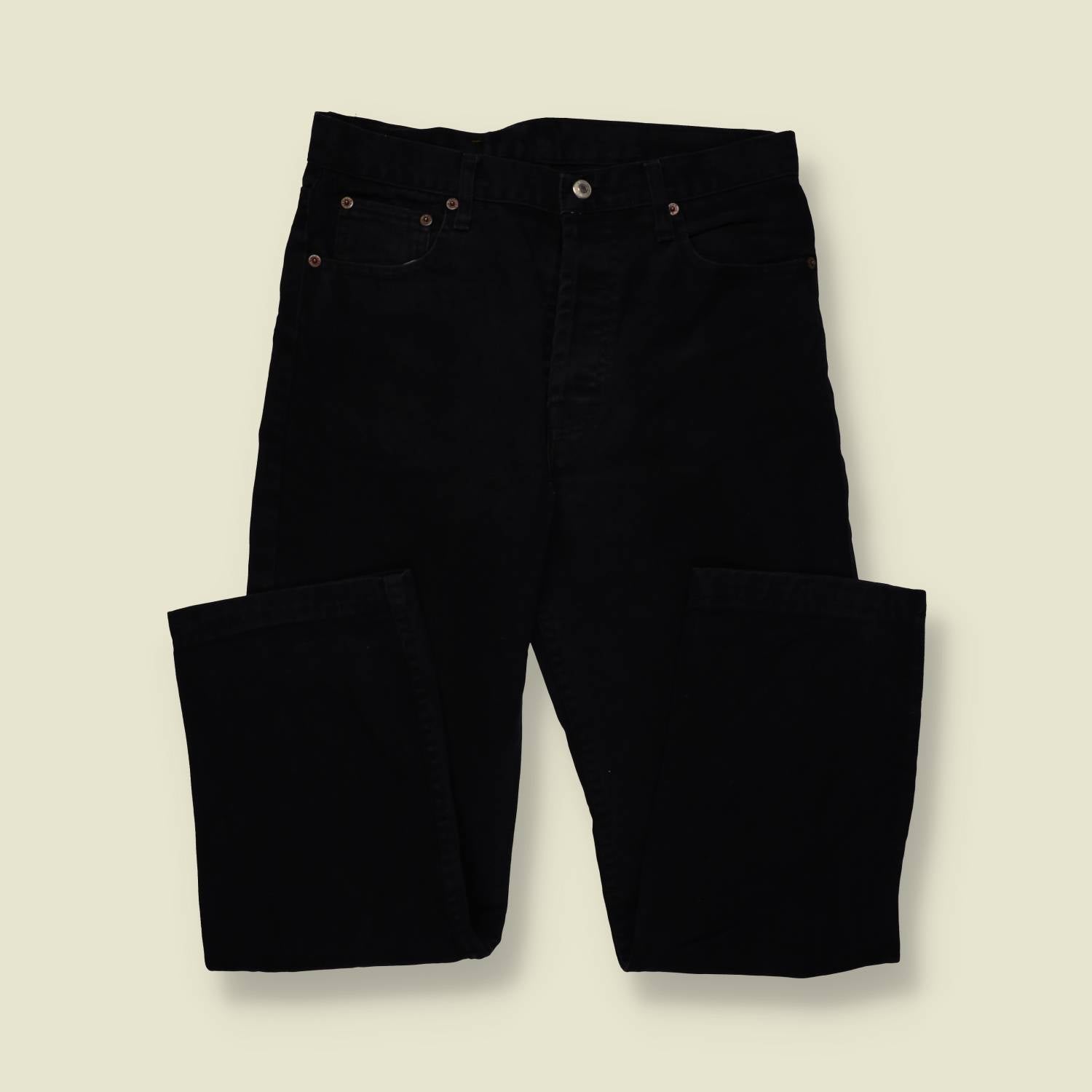 1980s–1990s | Levi’s 501 | Made In USA | Black Denim Jeans – w32