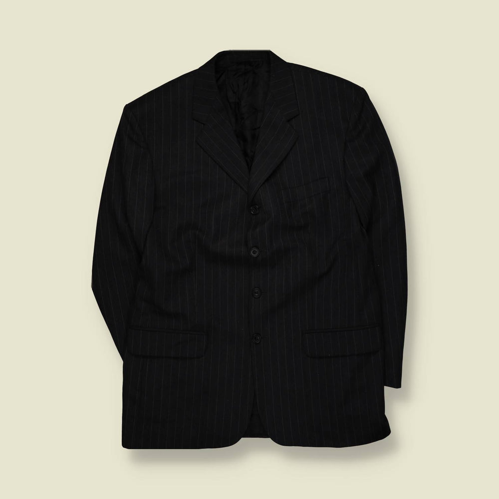 1990s | Candidate | Four Button Pinstripe Blazer – XL
