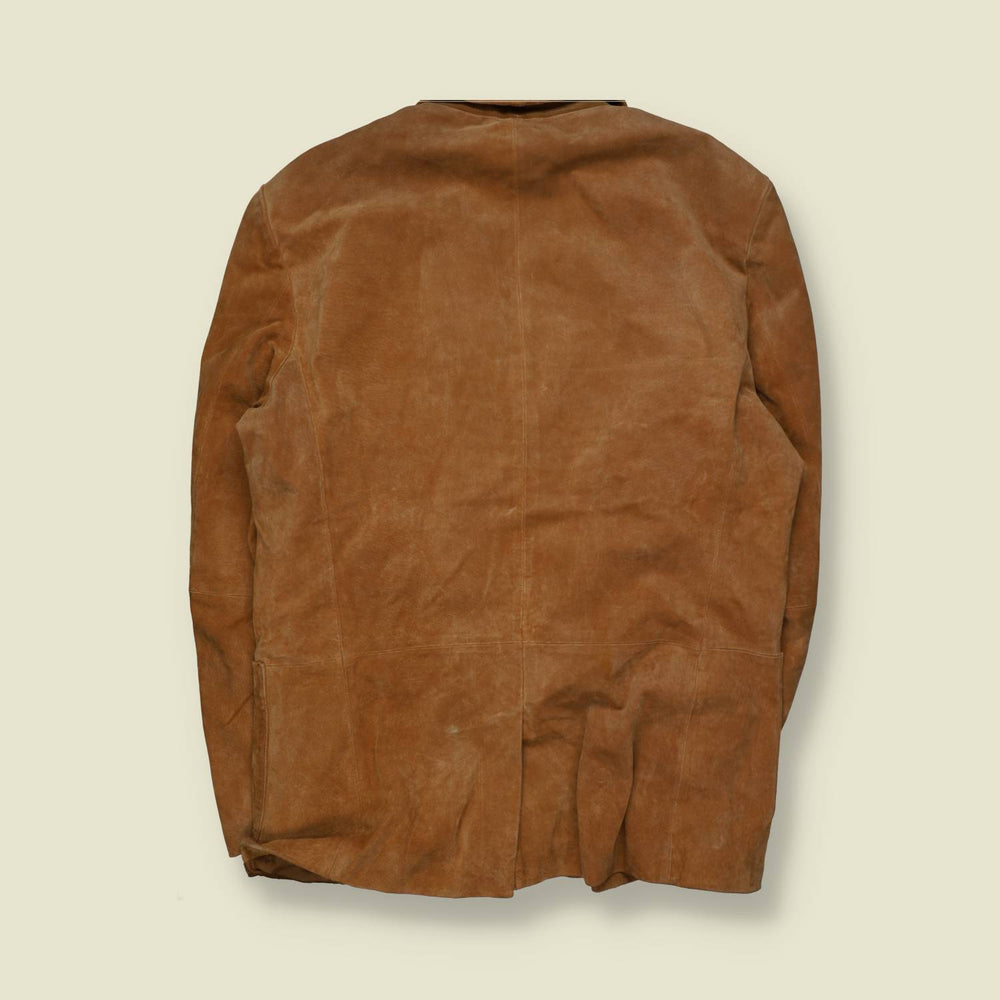 1990s | Skelton | Suede Blazer – XXXL
