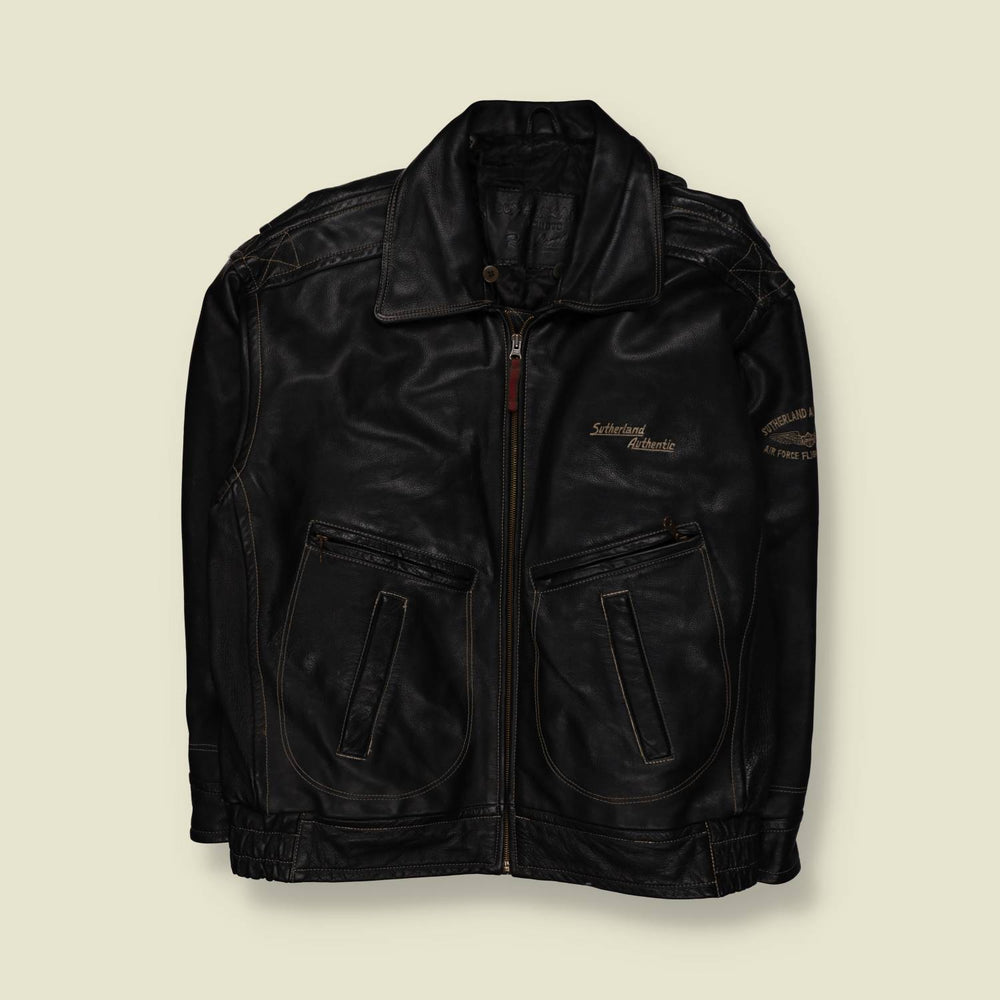 1980s–90s | Sunderland Air Force | Leather Flight Jacket – XXXL