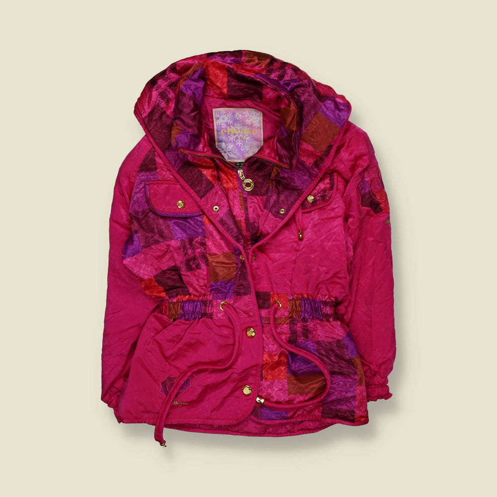 1990s | Ellesse | Ski Jacket | Pink Abstract - XS