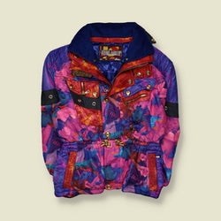 1990s | Asics | Ski Jacket | Abstract Print - XL