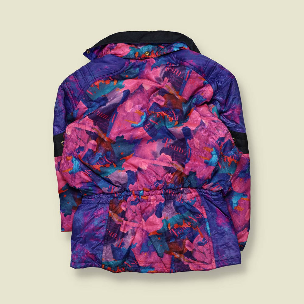 1990s | Asics | Ski Jacket | Abstract Print - XL
