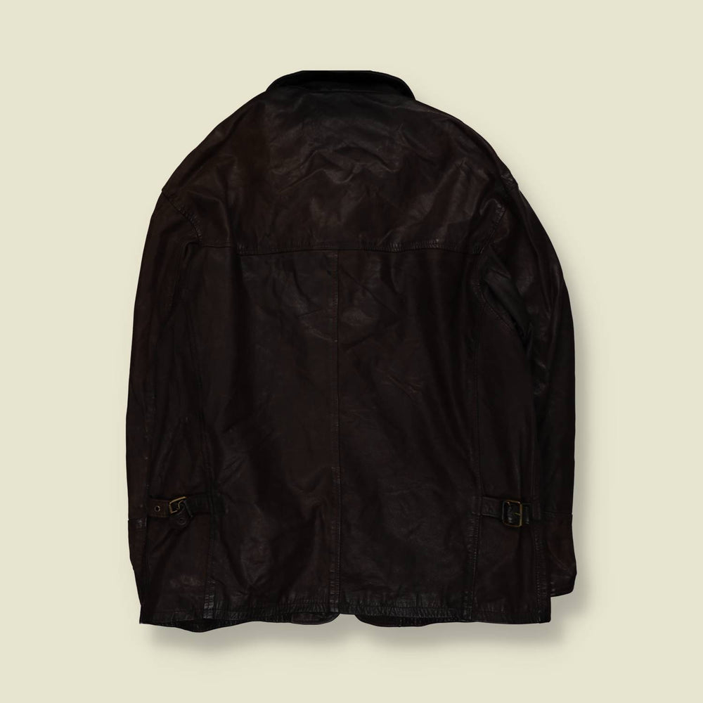 1980s | Michael Scott | Leather Jacket | Made In Italy - XL