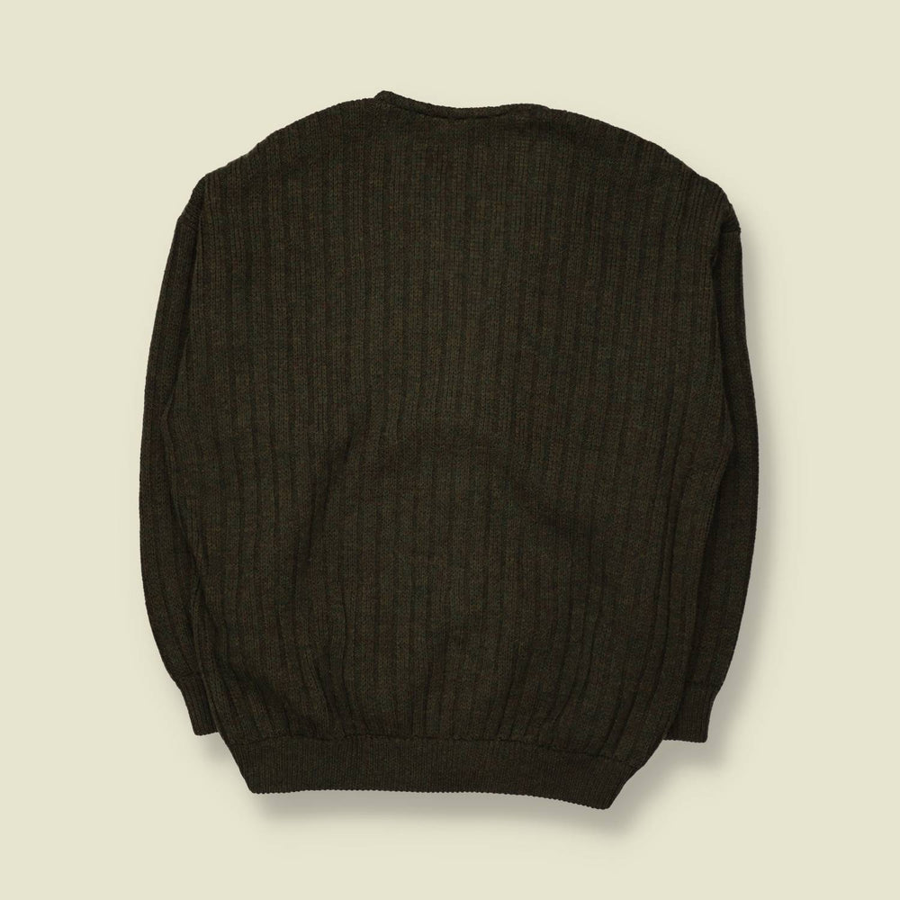 1980s | Nazareno Gabrielli | Suede Front Cardigan – XXL