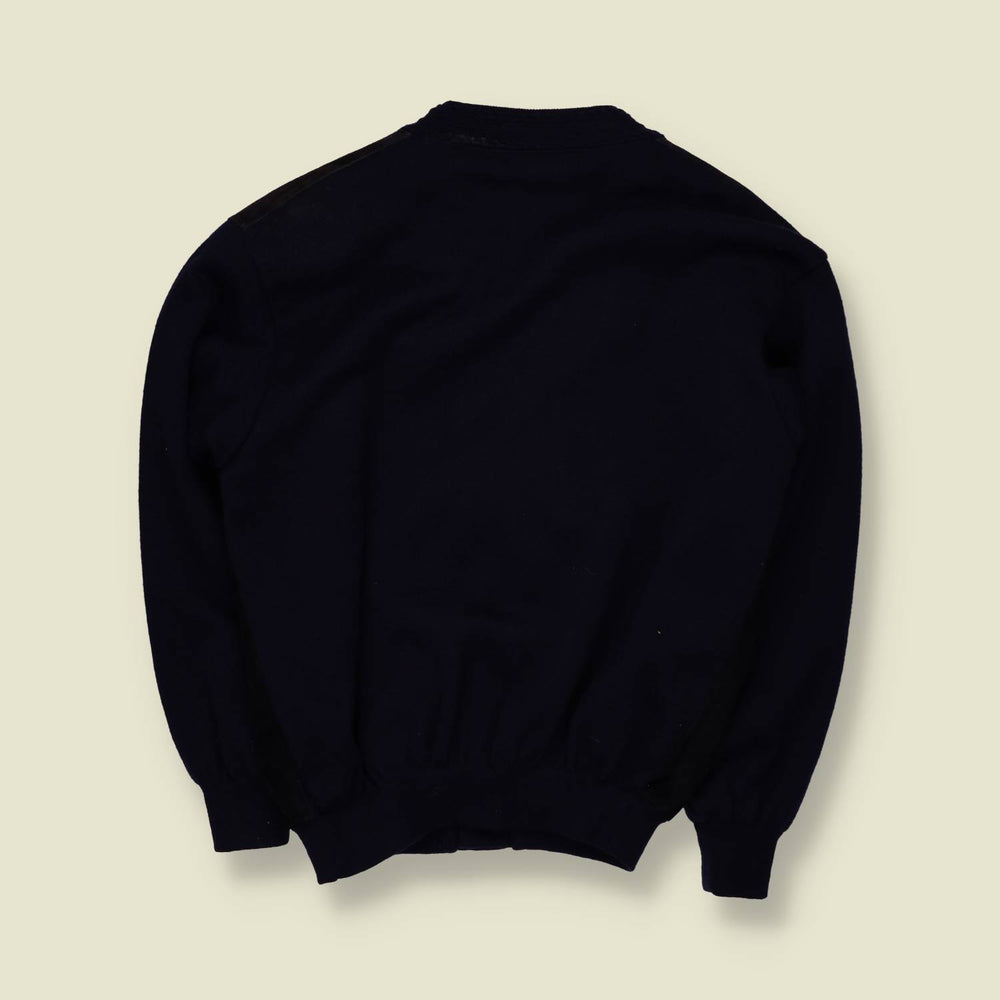 1980s | Westbury | Suede Front Cardigan - L