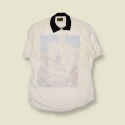 1980s | Jockey | Graphic Back Lightweight Polo - XL