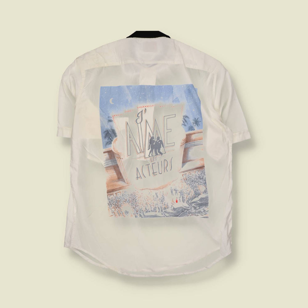 1980s | Jockey | Graphic Back Lightweight Polo - XL