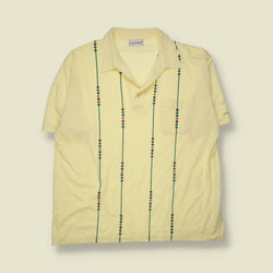 1980s | Catamaran | Pattern Stripe Polo - XXXXL