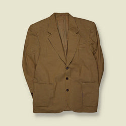 1990s | Lightweight Summer Blazer | Micro Check – L