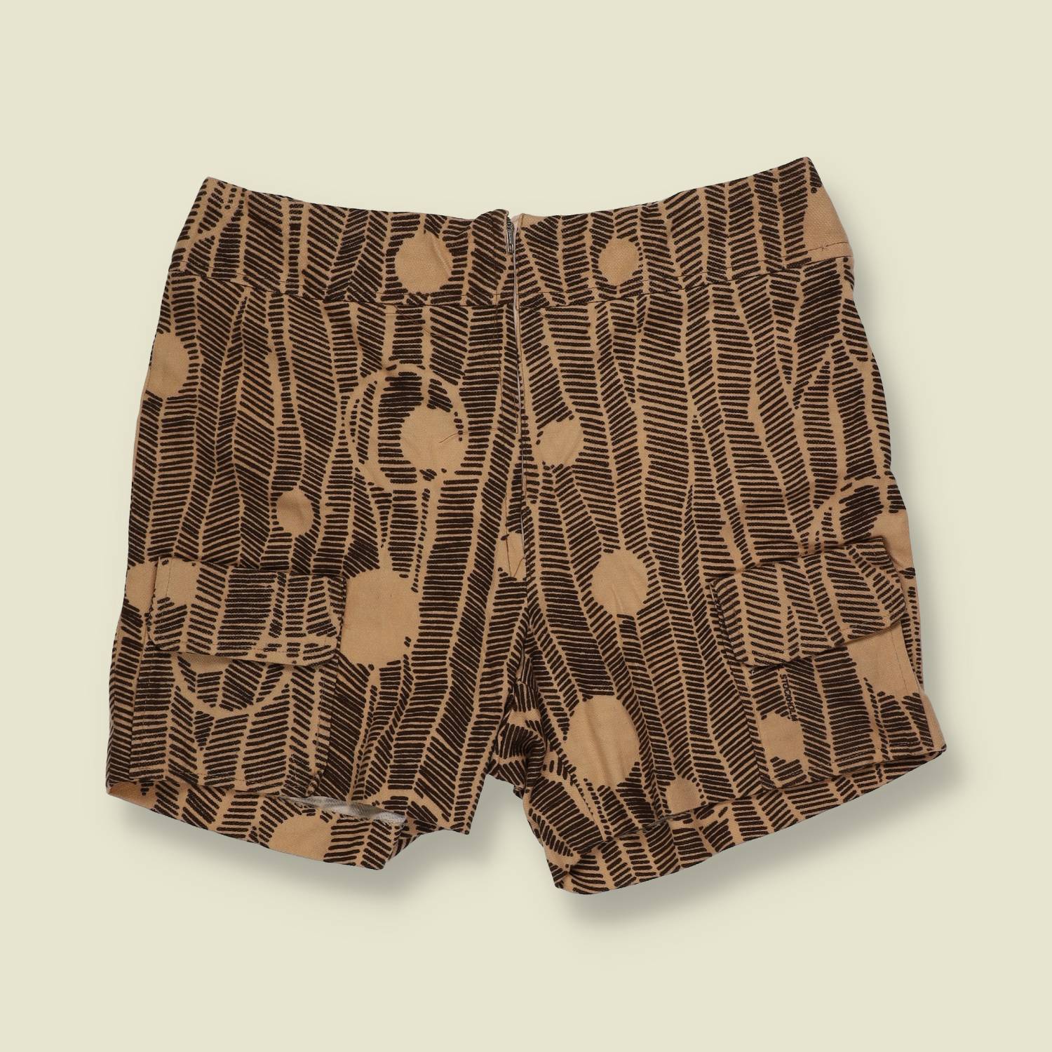 1970s | Deadstock Two-Piece Lounge Set | Brown And Beige - 10