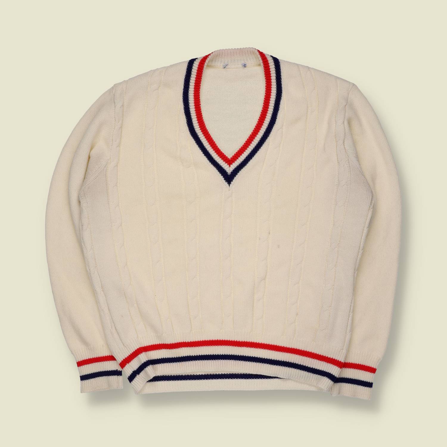 1970s | Cricket Jumper | Cream - 14