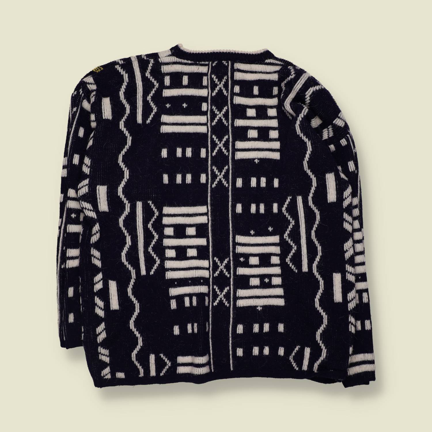 1980s | Kitty Hawk | Pattern Knit Jumper | Navy Multi - 18