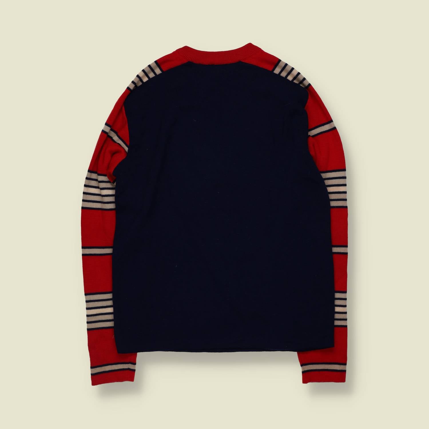 1970s | Knit Top | Navy Red - 10