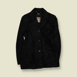 1990s | Lady Collection Made In Italy | Suede Leather Jacket | Black - 8