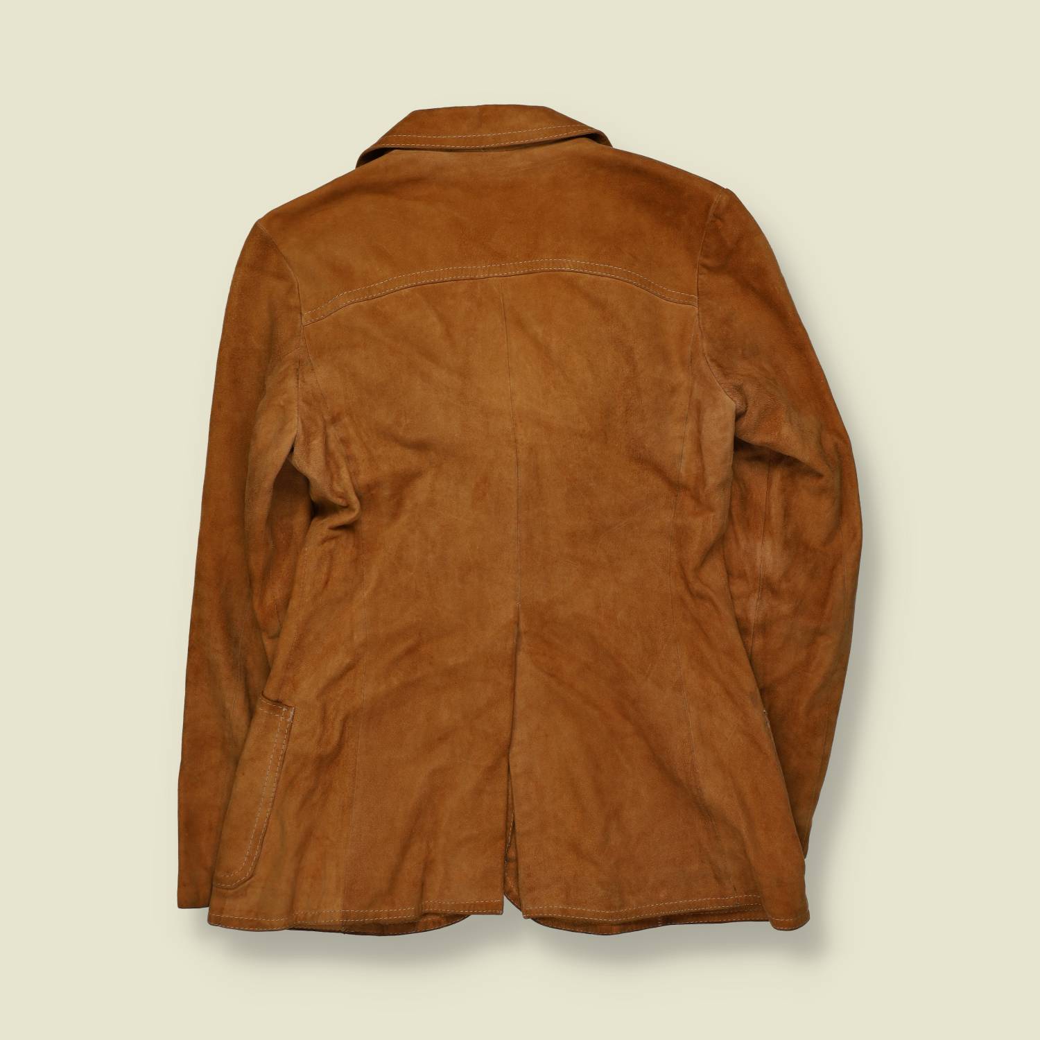 1990s | Suede Leather Jacket | Tan - 8