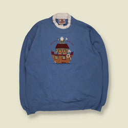 1980s | Morning Sun | Sweatshirt | Blue - One size
