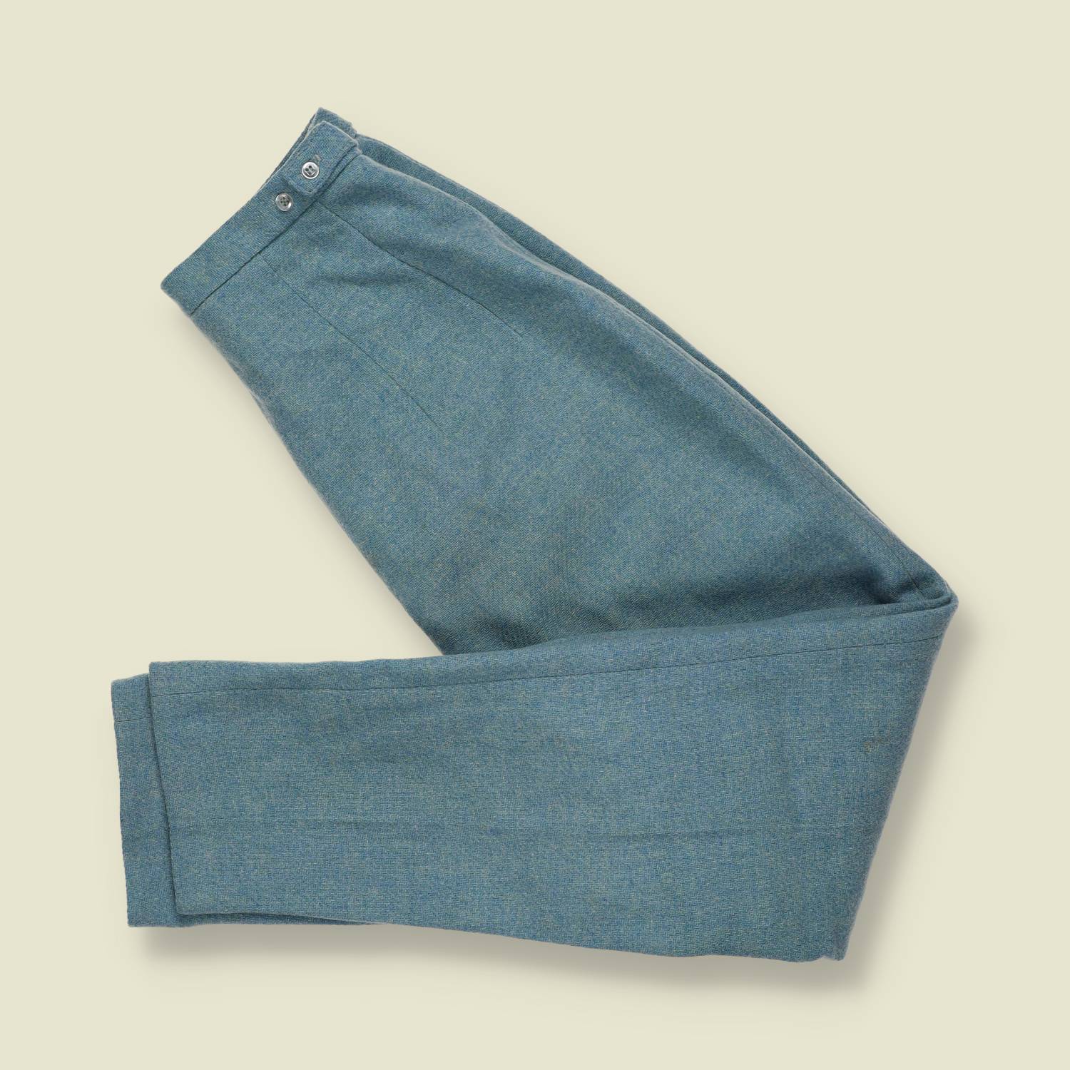 1960s | Wool Blend Trousers | Blue - w24