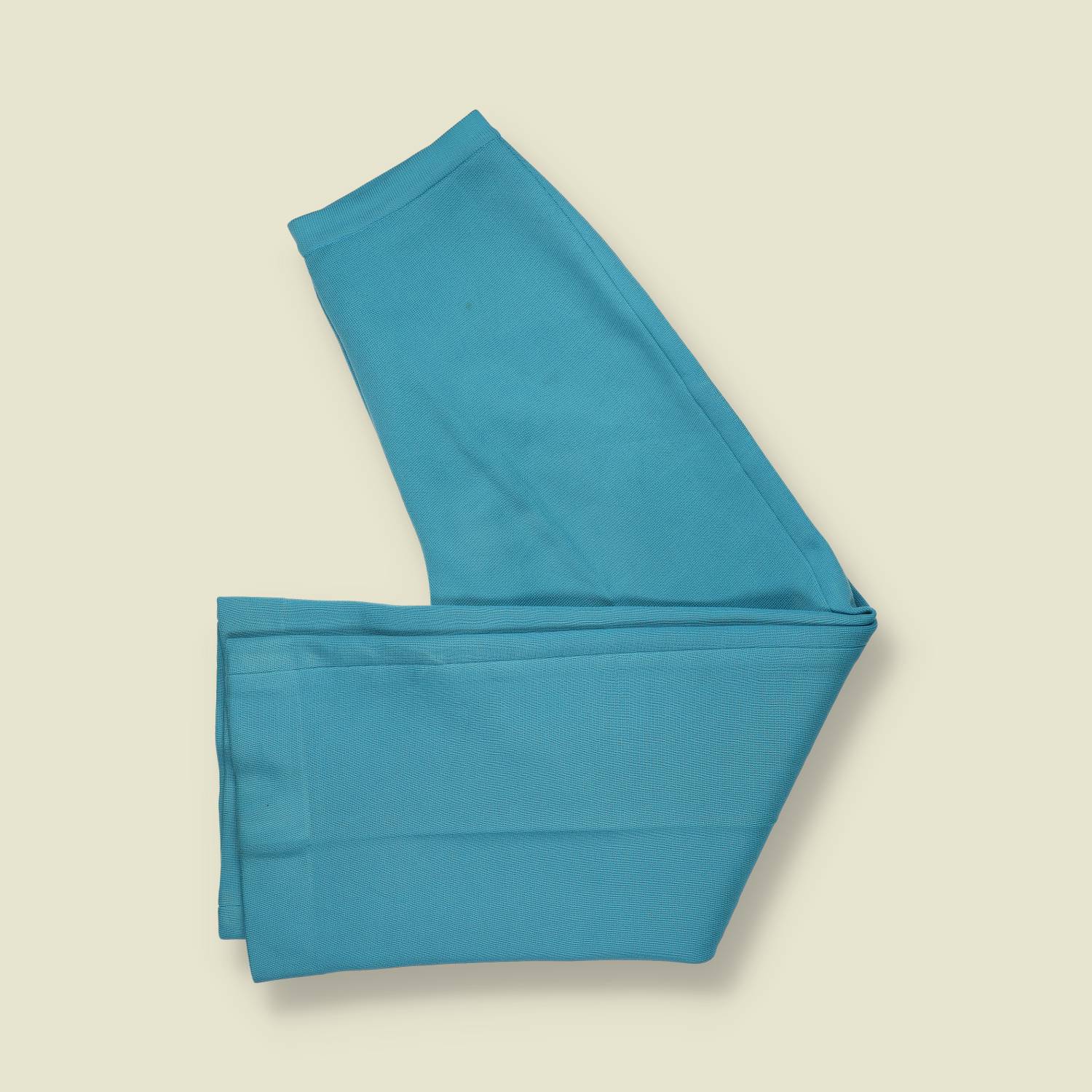 1970s | Casual Flared Trousers | Turquoise - w28