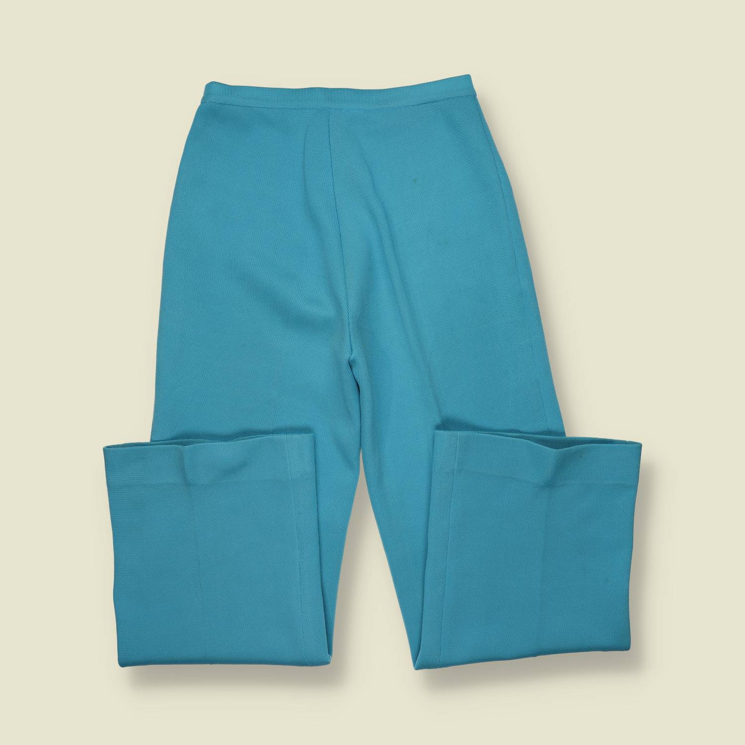 1970s | Casual Flared Trousers | Turquoise - w28