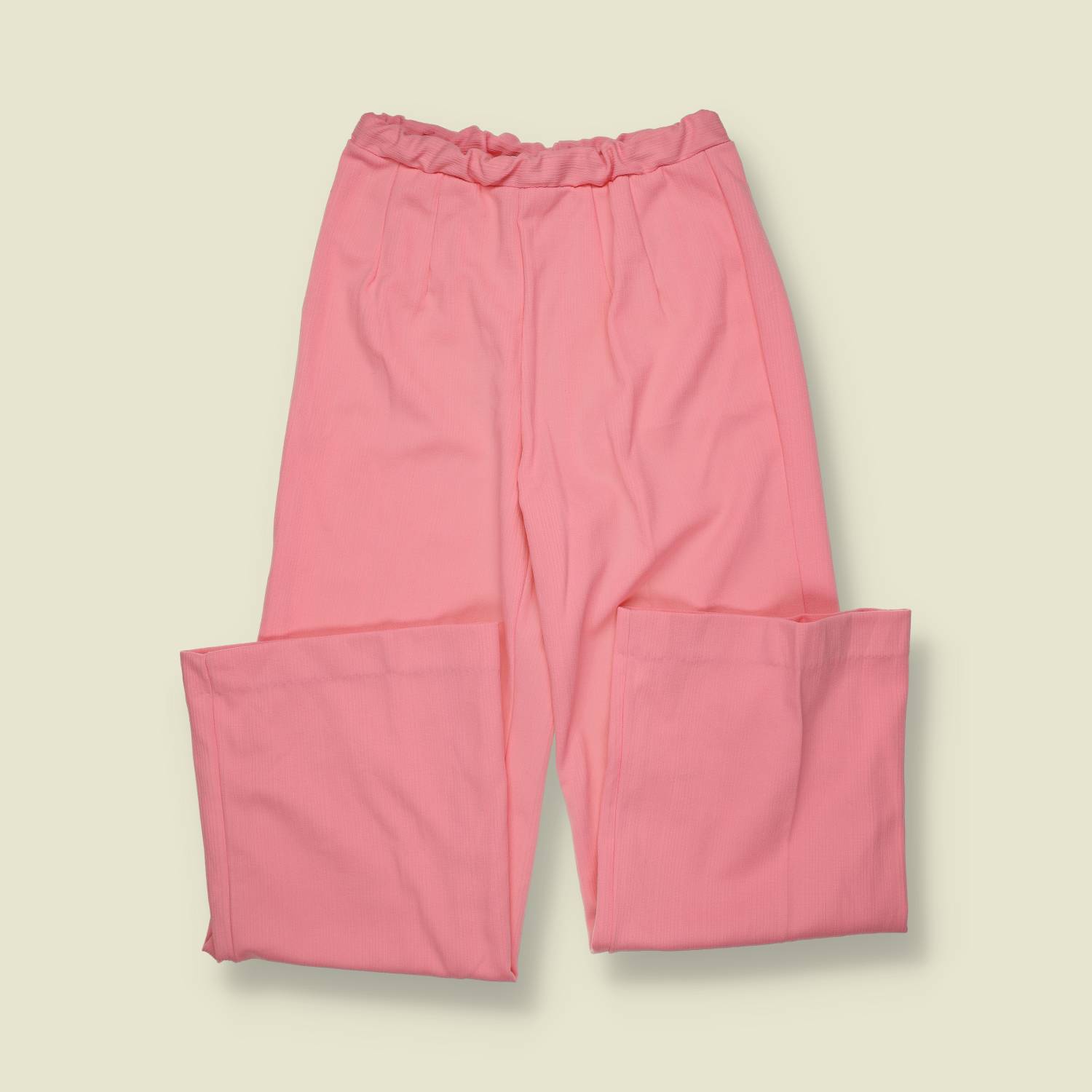 1970s | Casual Flared Trousers | Pink - w28
