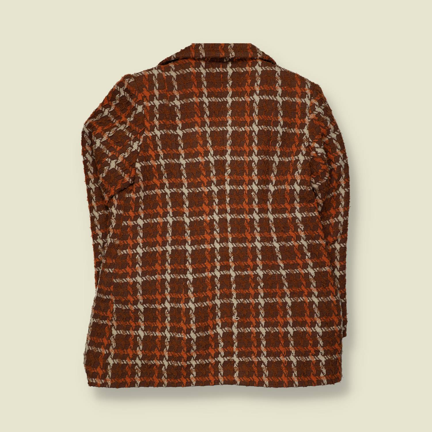 1960s–1970s | Check Coat | Brown Orange - 14