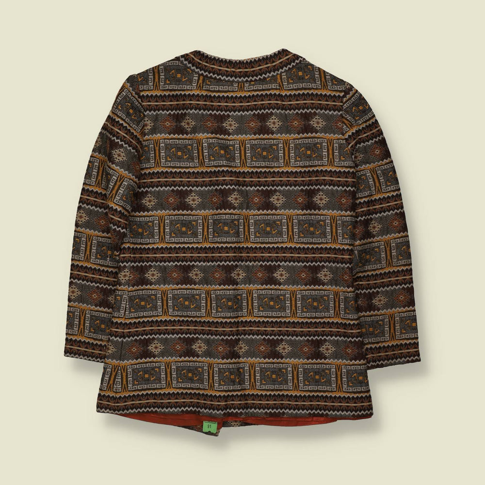 1980s | Tapestry Blazer | Geometric Print - 8