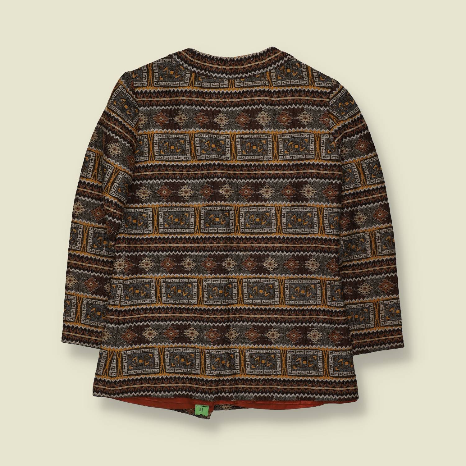 1980s | Tapestry Blazer | Geometric Print - 8