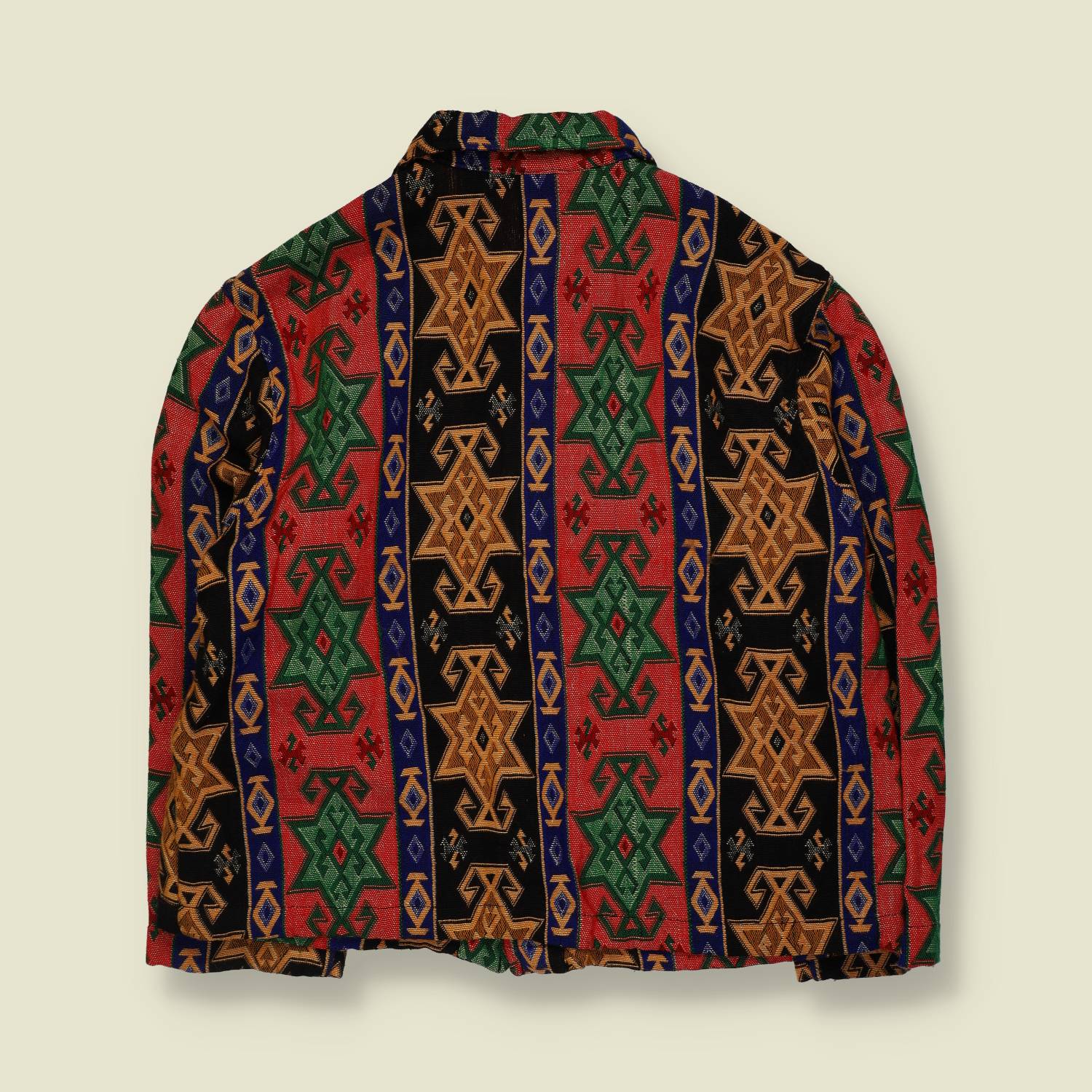 1980s | Chico's Tapestry Jacket | Geometric Print - 16