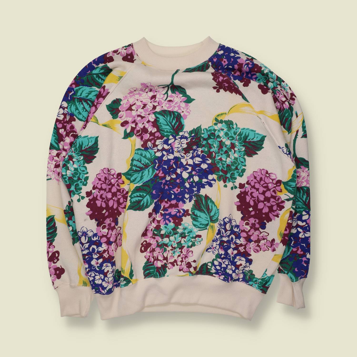 1980s | Turtle Creek Sweater | Floral Print - One size