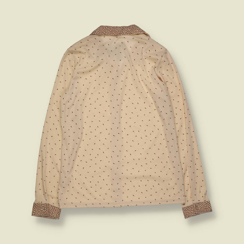 1970s | C&A Deadstock Blouse | Cream Brown - 8