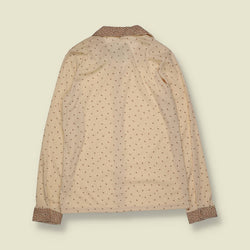 1970s | C&A Deadstock Blouse | Cream Brown - 8
