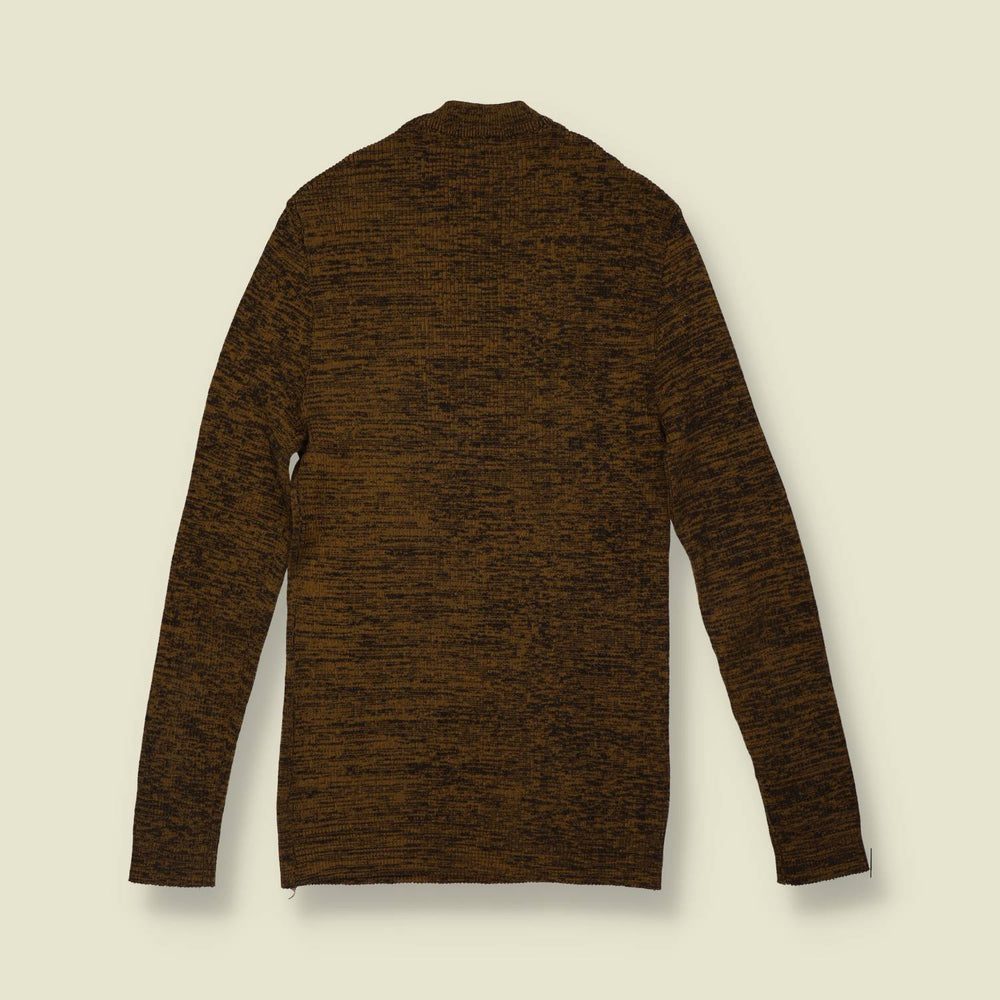 1970s | Marl Knit Jumper - Brown - 4