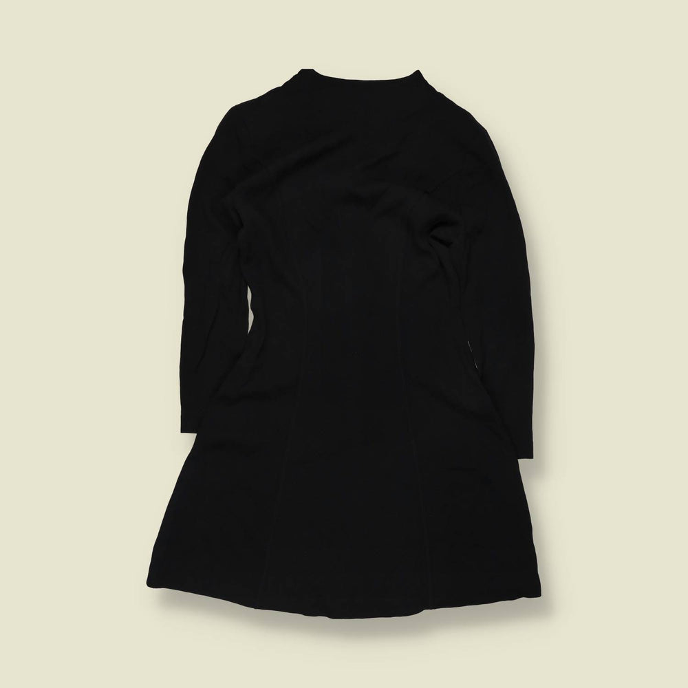 1990s | RPH Bologna | Drop-Waist Mini Dress - Black - 10