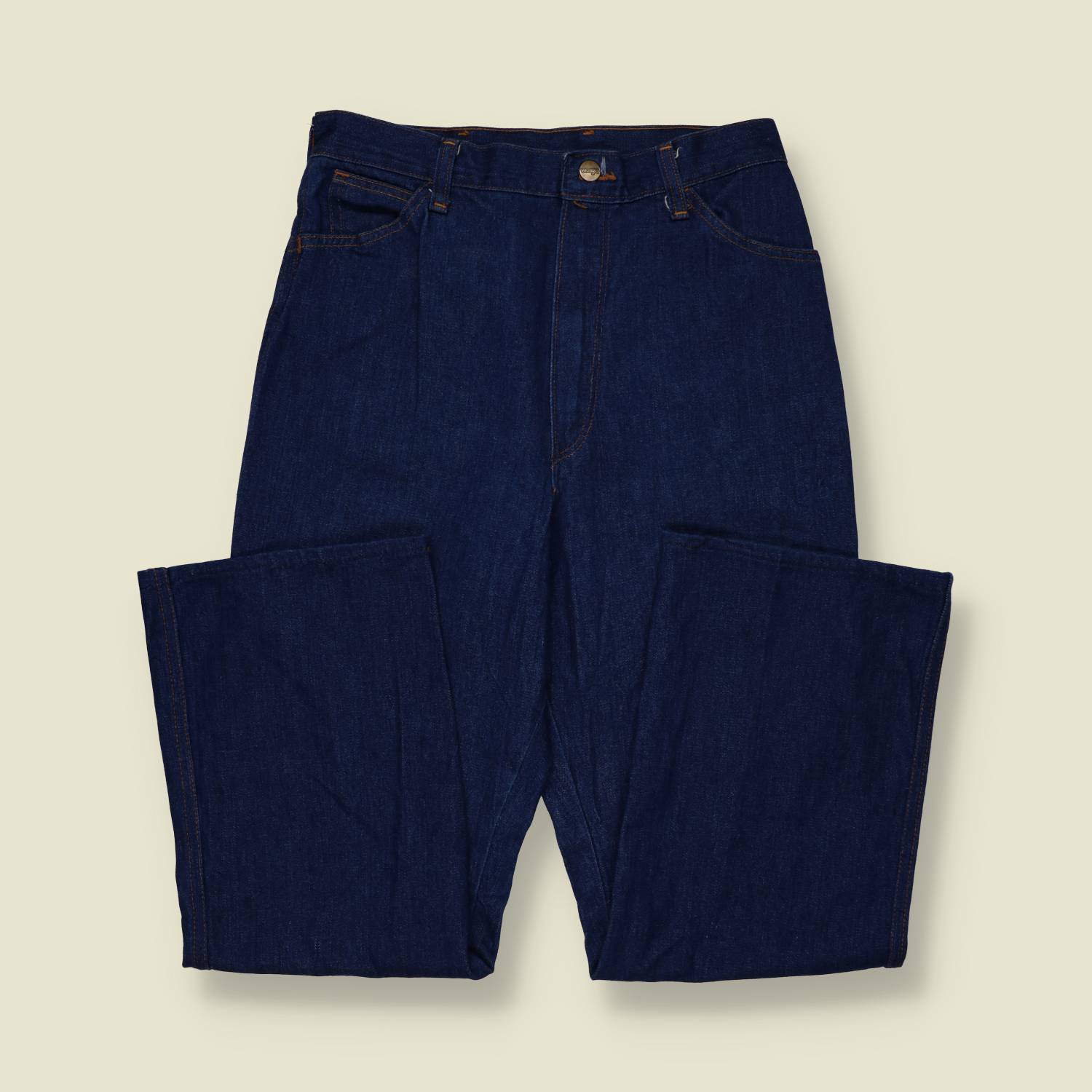 1970s | Wrangler | High-Waist Denim Flares - Blue - w28