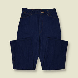 1970s | Wrangler | High-Waist Denim Flares - Blue - w28
