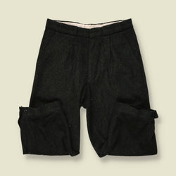 1980s | PWS | Tapered Trousers - Charcoal - w28