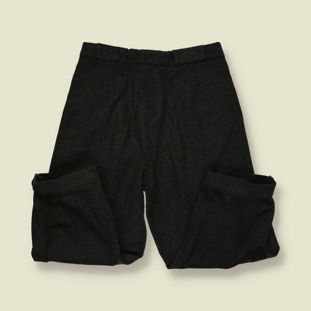 1980s | PWS | Tapered Trousers - Charcoal - w28