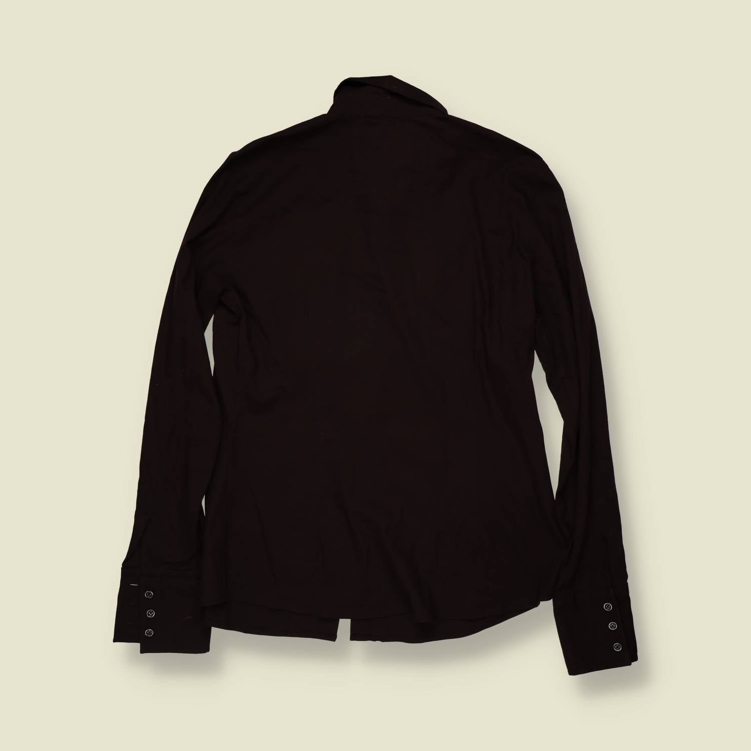 1970s | Black Fitted Blouse - 10