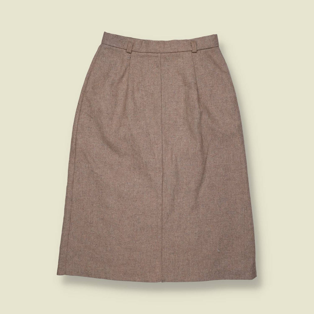 1970s | Grey Wool Blend Skirt - w26