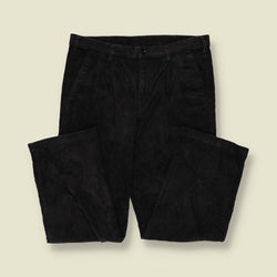 1980s | Corduroy Trousers | Black - w34