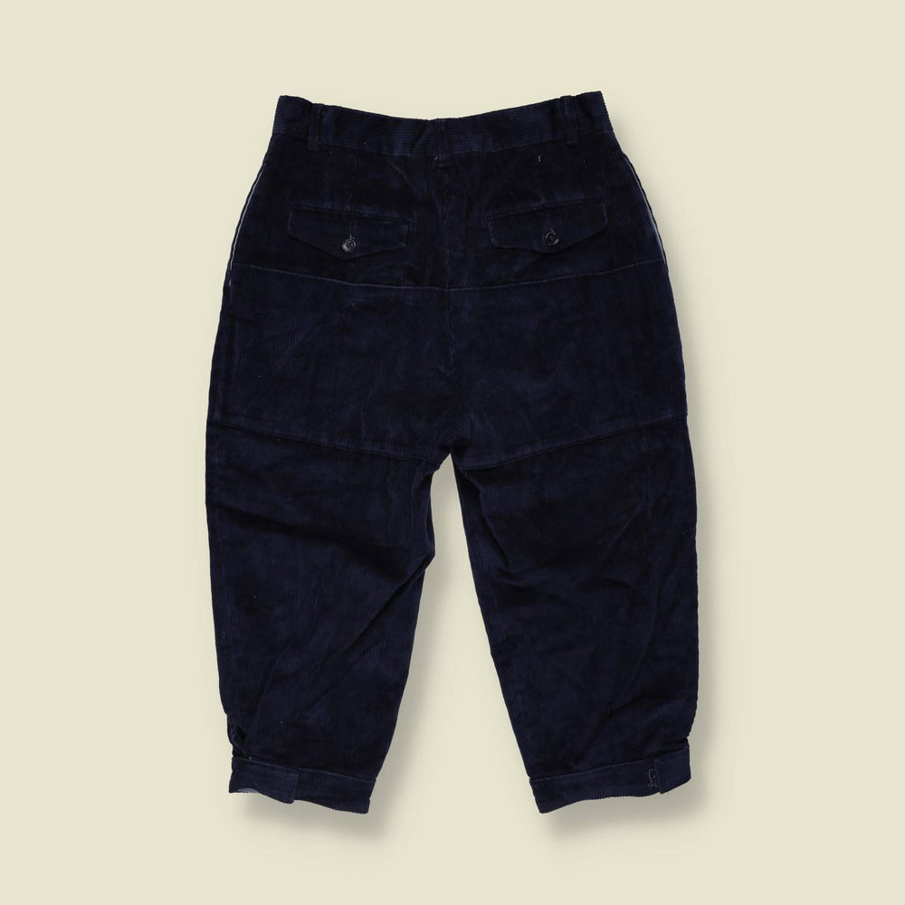1980s | Corduroy Cropped Trousers | Purple - w30