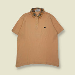 1990s | Burberry’s | Polo Shirt | Peach - 16