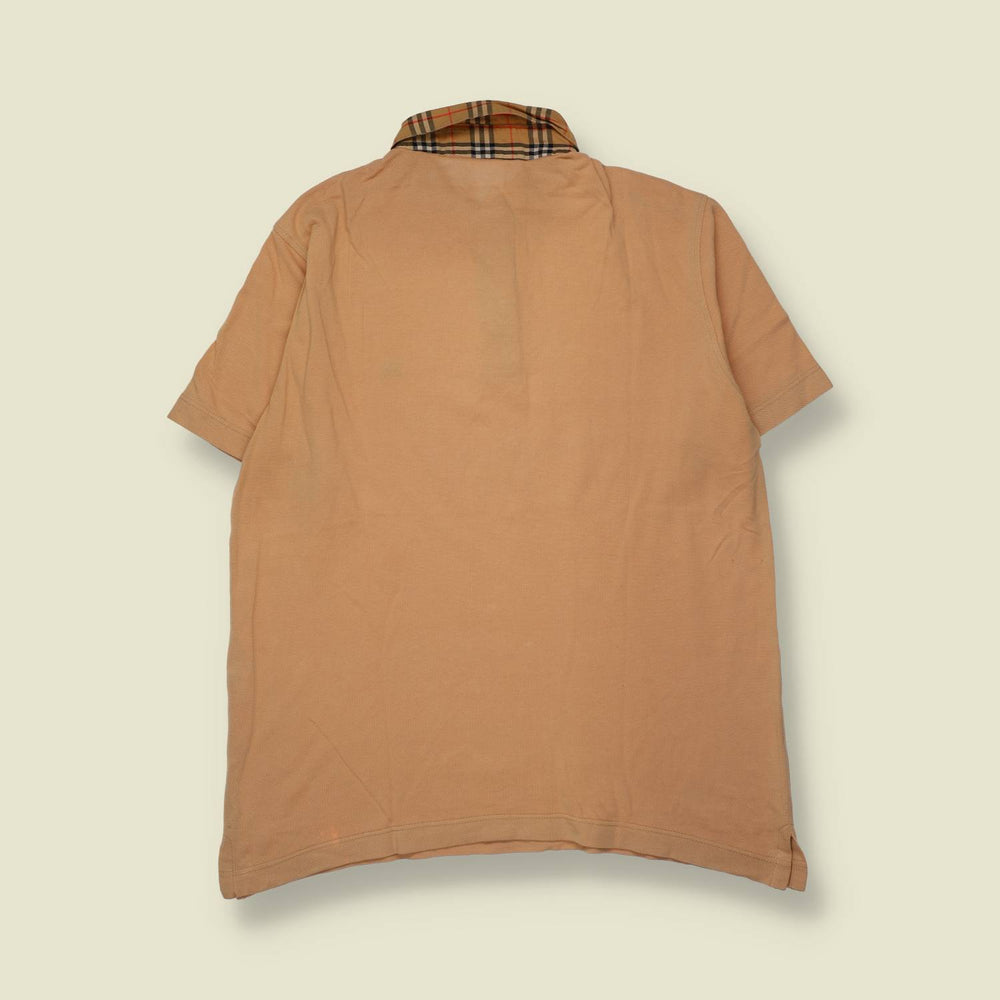 1990s | Burberry’s | Polo Shirt | Peach - 16
