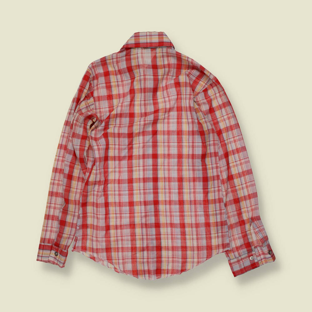 1970s | Wrangler | Plaid Western Blouse | Red - 6
