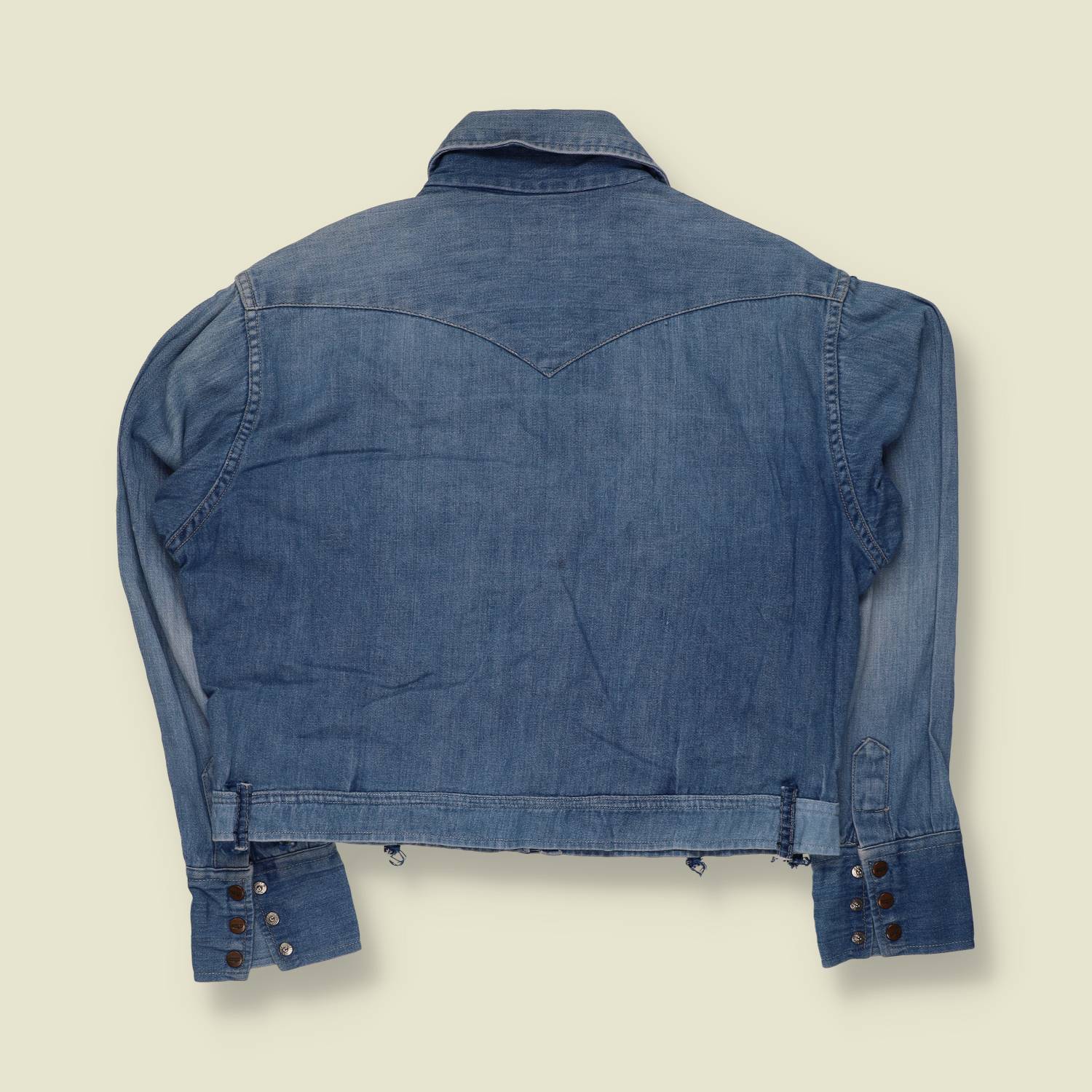 1970s | Wrangler | Cropped Denim Jacket | Blue - 14