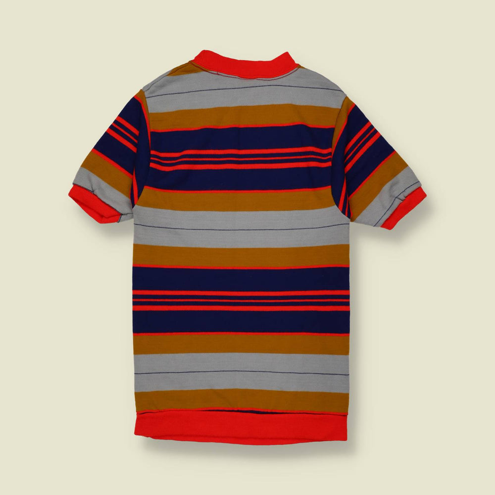 1960s | Bold Stripe Mock Neck Knit Top | Multi - 4